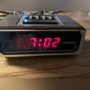 Westclox Black and Silver Digital Alarm Clock